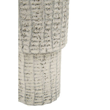 Soraya Medium Ceramic White Minimalist Vase