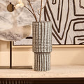 Soraya Large White Modern Vase