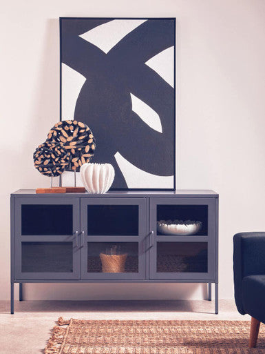 Seraya Small Teak Black Sculpture
