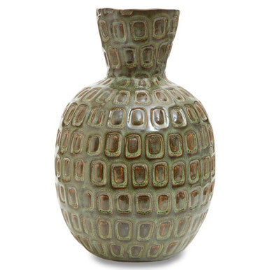 Yana Small Ceramic Brown Vase