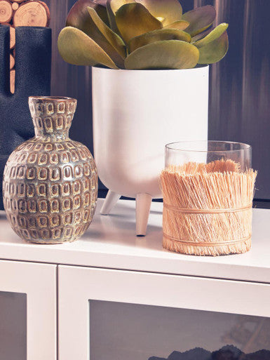 Yana Small Ceramic Brown Vase