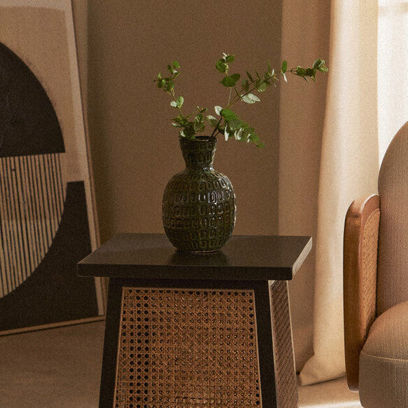 Yana Small Ceramic Brown Vase