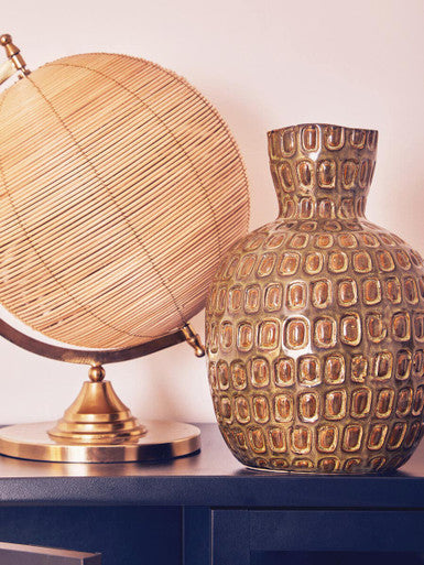Yana Large Linen Natural Modern Vase