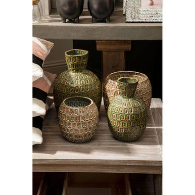 Yana Large Linen Natural Modern Vase