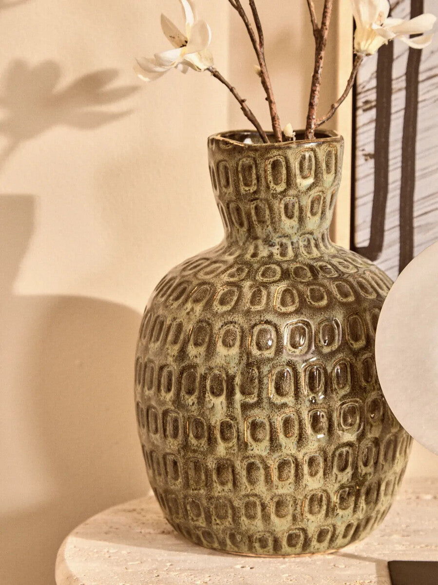 Yana Large Linen Natural Modern Vase