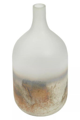 Bikar Glass Silver Modern Vase