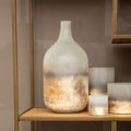 Bikar Glass Silver Modern Vase