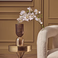 Esma Small Amber & Brown Glass Vase