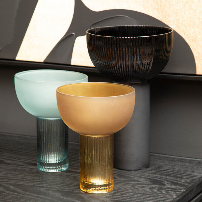 Esma Small Light Blue Glass Vase