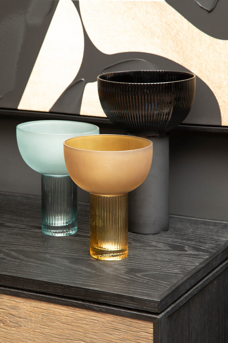 Esma Small Light Blue Glass Vase