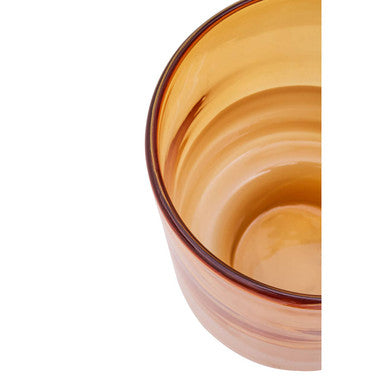 Cleo Small Amber Glass Natural Vase