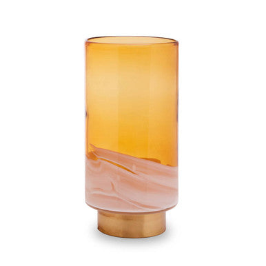 Cleo Large Amber Glass Natural Modern Vase