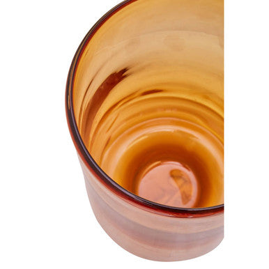 Cleo Large Amber Glass Natural Modern Vase