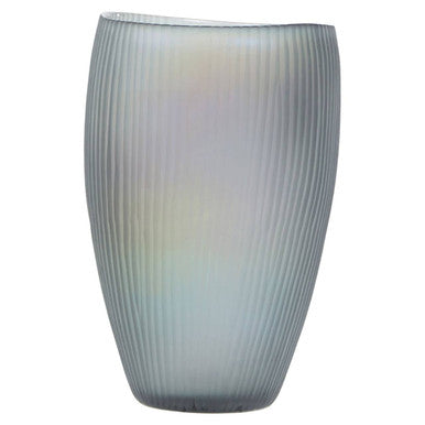 Hessa Small Grey Glass Vase
