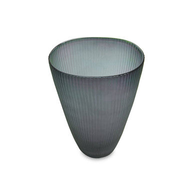 Hessa Small Grey Glass Vase