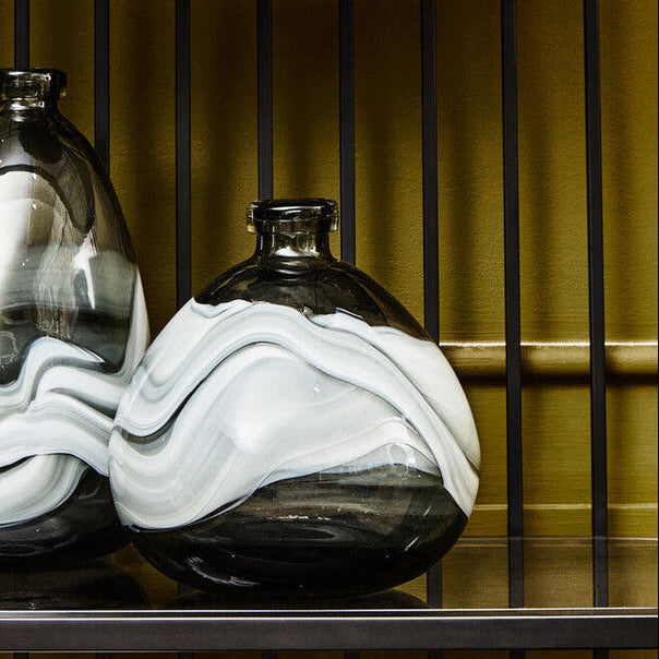Halla Small Grey Bottle Vase