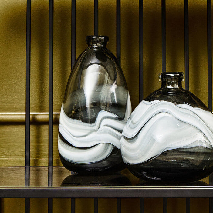 Halla Medium Grey Bottle Vase