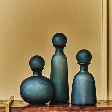 Hira Medium Blue Bottle Vase
