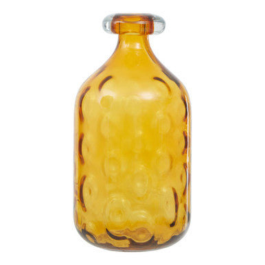Huda Tall Bottle Glass Orange Vase