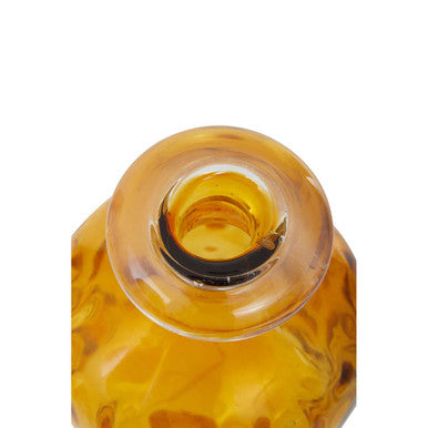 Huda Tall Bottle Glass Orange Vase