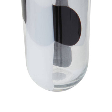 Hania Large Glass Vase With Abstract Pattern