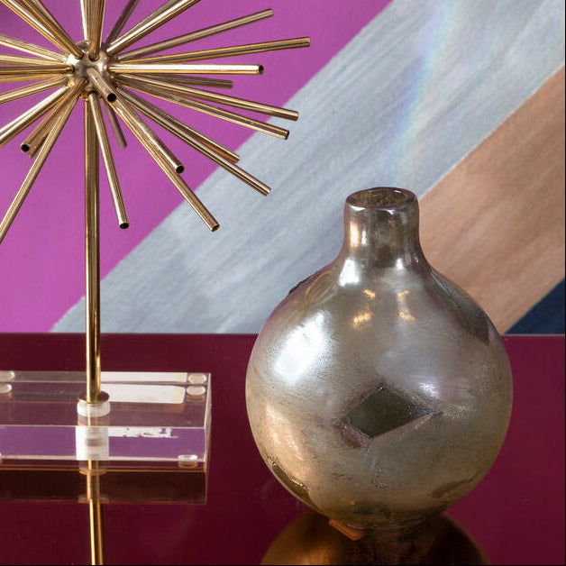 Herbie Small Metal Bottle Vase