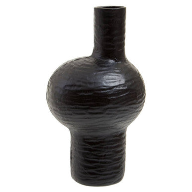 Deomali Large Abstract Black Vase