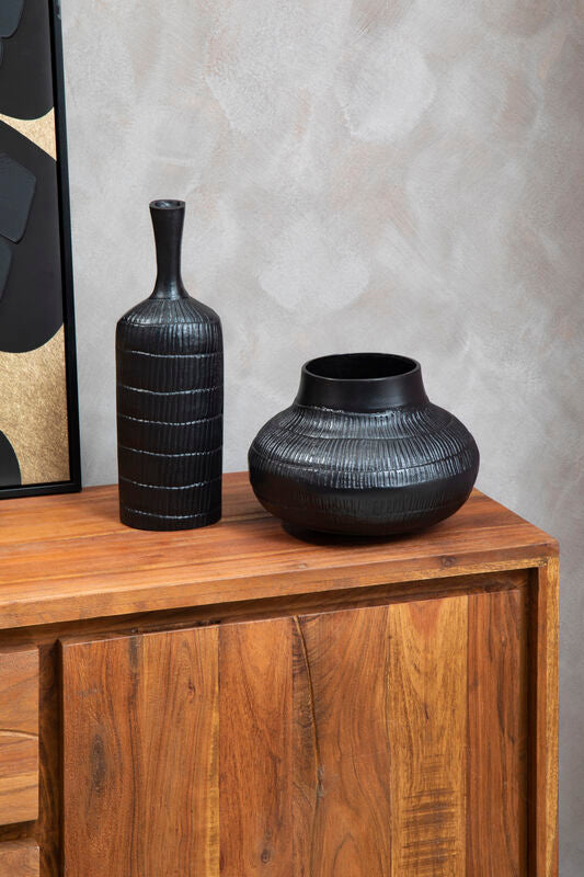 Deomali Small Black Vase