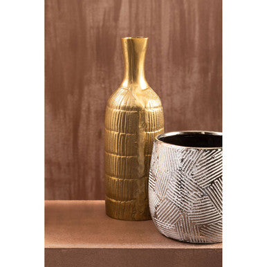 Deomali Small Gold Bottle Vase
