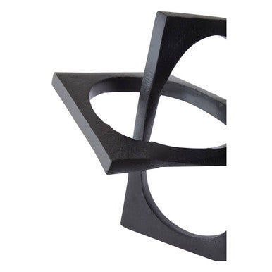 Prato Black Square Knot Sculpture