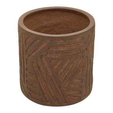 Darnell Brown Textured Planter