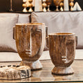 Darnell Small Rustic Face Planter
