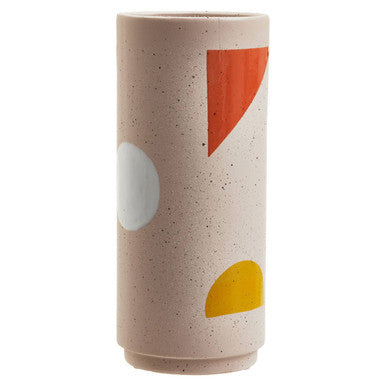Jada Small Abstract Ceramic Natural Vase