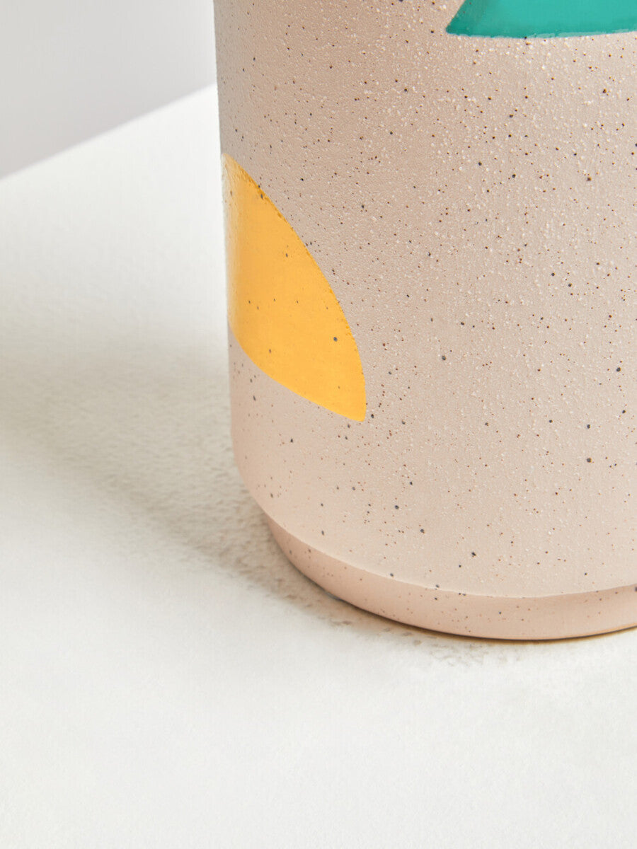 Jada Small Abstract Ceramic Natural Vase