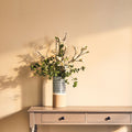 Jada Small Striped White Modern Vase