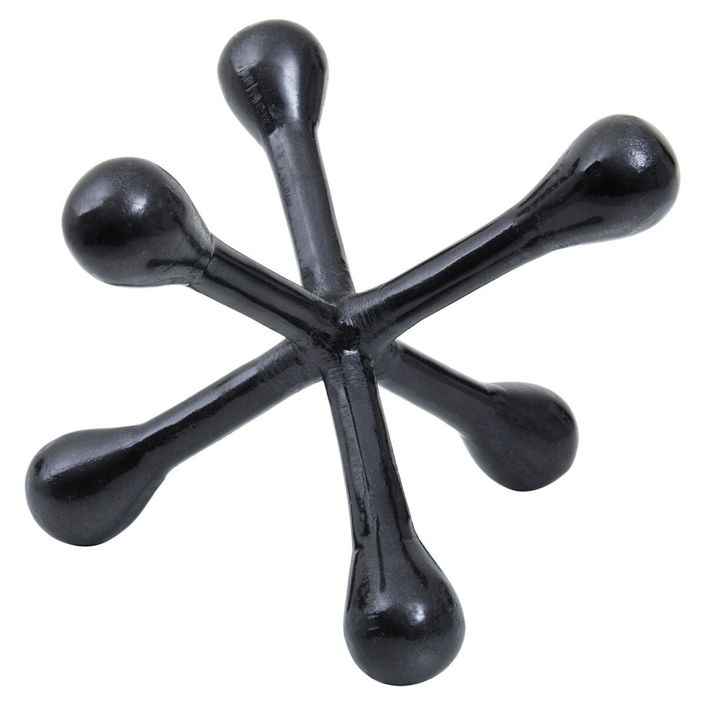 Prato Black Nickel Jack Sculpture