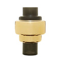 Cayden Small Smoked Black & Gold Vase