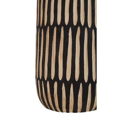 Arlo Large Natural & Black Wooden Vase