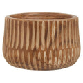 Arlo Large Brown & Natural Wooden Planter