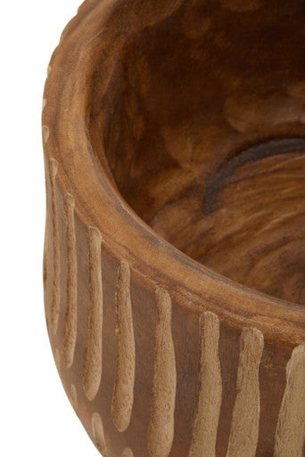 Arlo Large Brown & Natural Wooden Planter