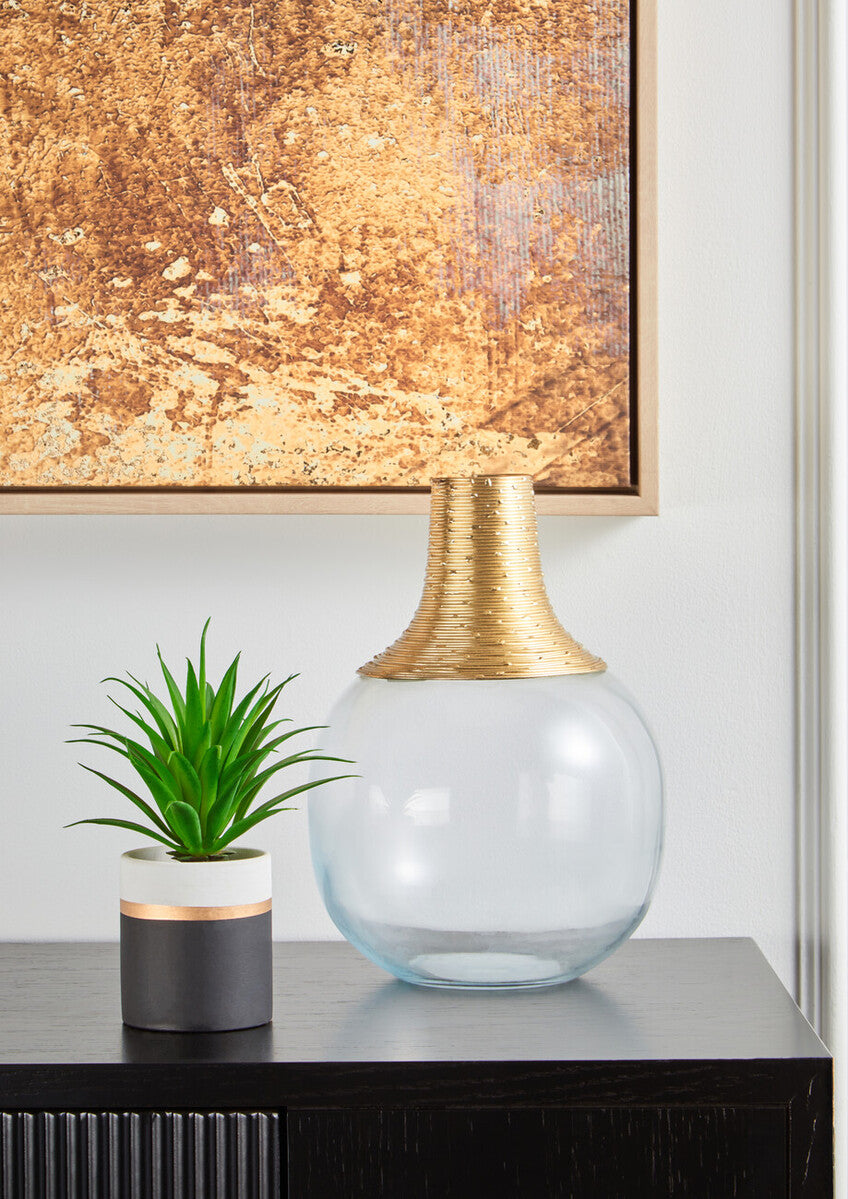 Glynn Glass & Gold Small Vase