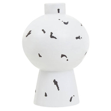 Tundra White & Black Small Vase