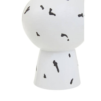 Tundra White & Black Small Vase