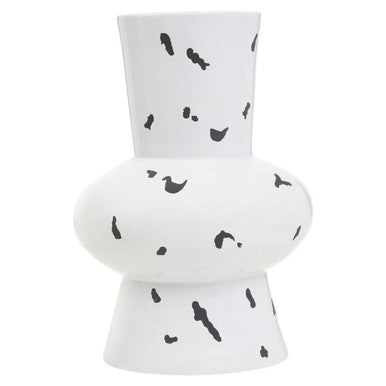 Tundra White & Black Large Vase