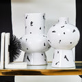Tundra White & Black Large Vase