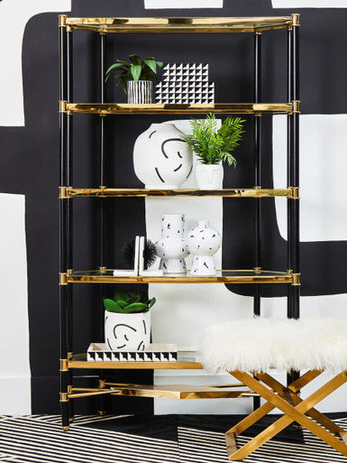 Tundra White & Black Large Vase