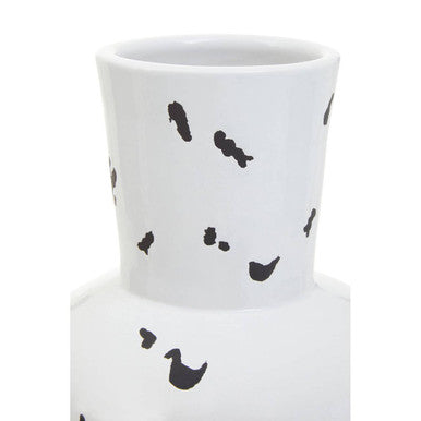 Tundra White & Black Large Vase