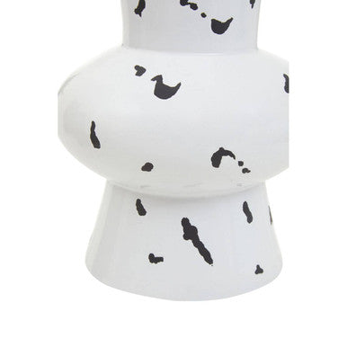 Tundra White & Black Large Vase