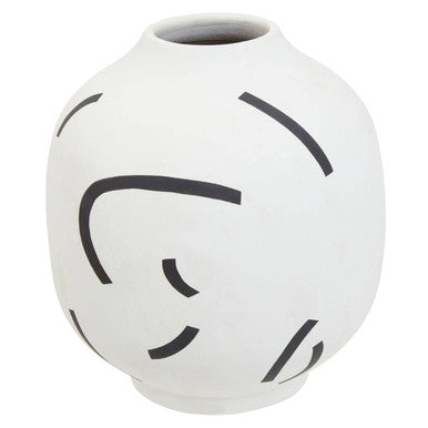 Tundra Black & White Vase
