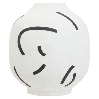 Tundra Black & White Vase